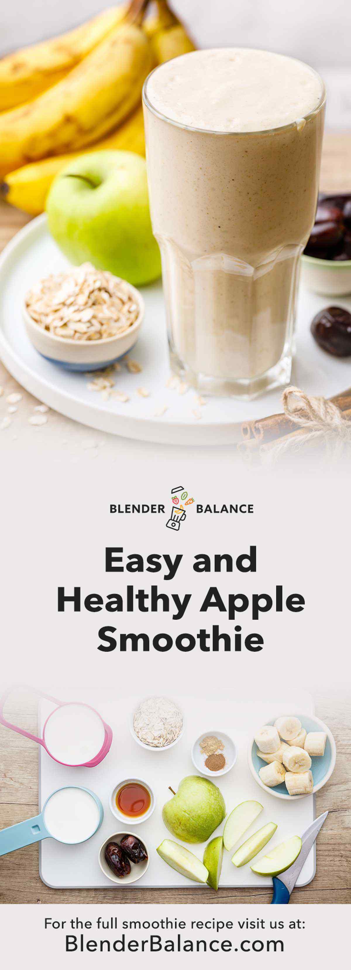 Mom-Approved Apple Smoothie (Easy to Make and So Good!) - Blender Balance