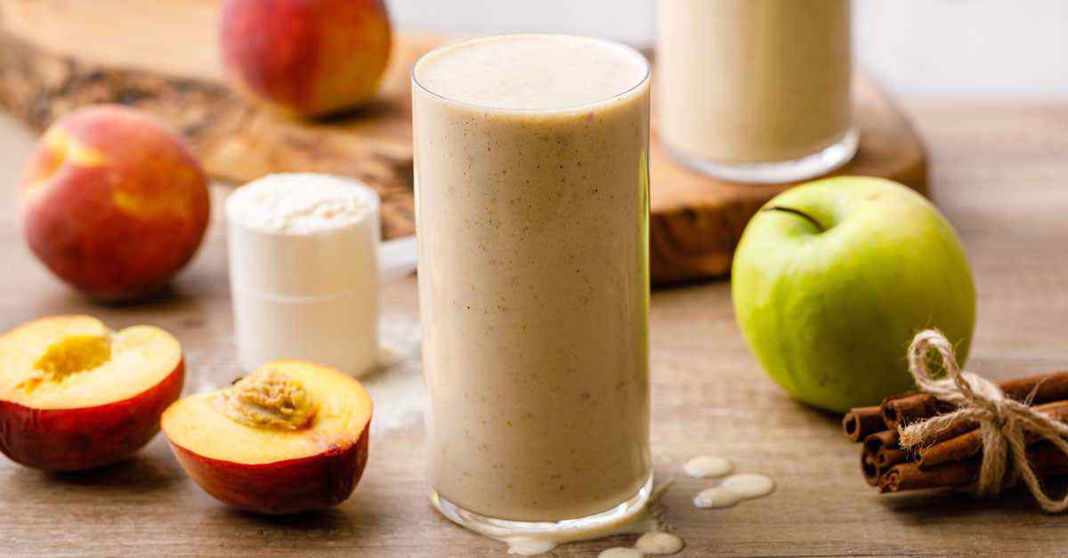 5Minute Apple Protein Smoothie for Quick Nutrition On the Go Blender
