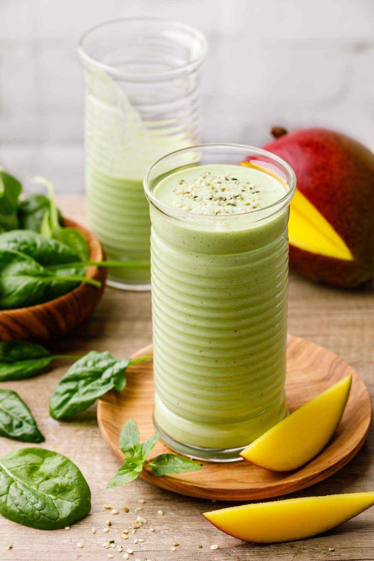 High Protein Spinach Smoothie for After Workout Recovery Blender Balance