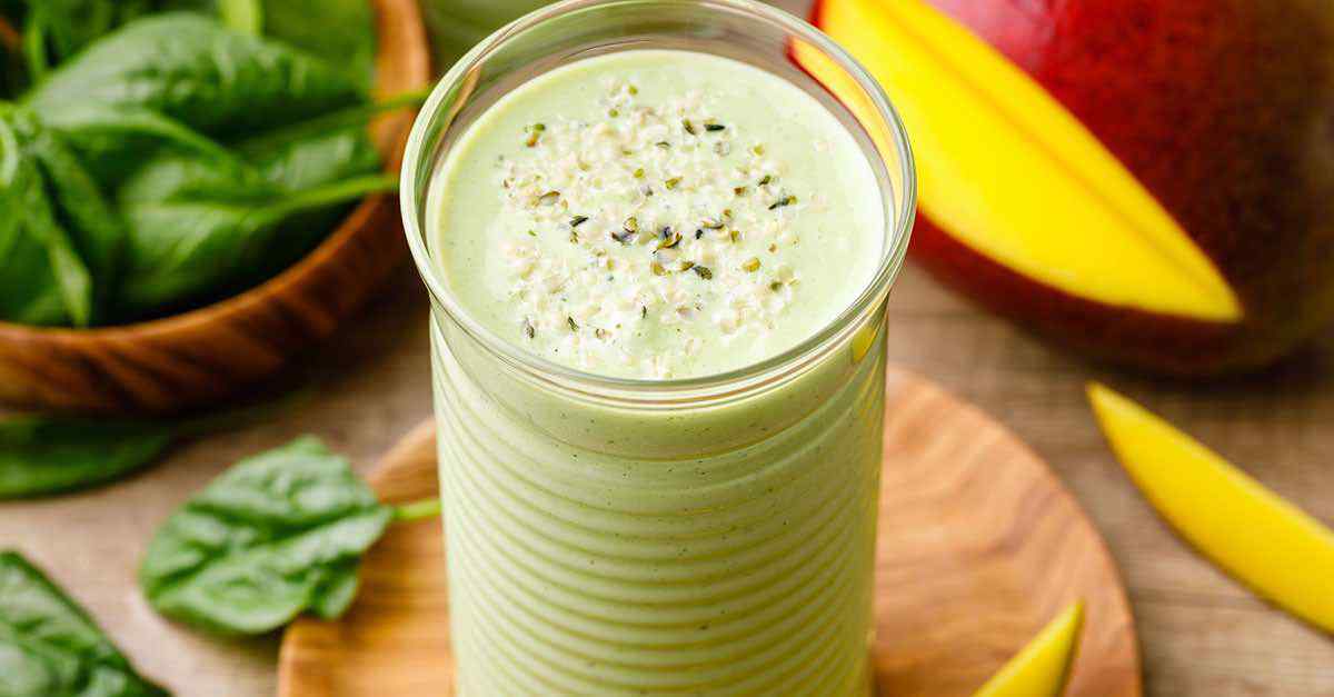 High Protein Spinach Smoothie for After Workout Recovery Blender Balance